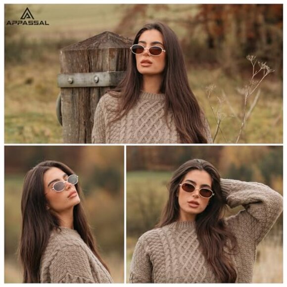 Retro Oval Sunglasses Y2K Vintage Trendy Designer Unisex Sunnies main image 8